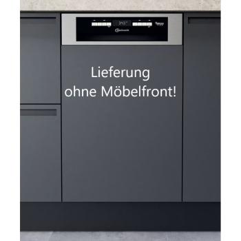 Bauknecht BSBO 3O23 PF X - Geschirrspüler, Teilintegriert, Besteckschublade, Edelstahl, 45 cm